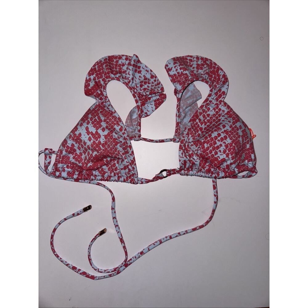 Maaji Women’s Triangle Bikini Top Size‎ L Print String Skimpy